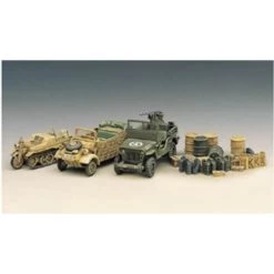 Academy WWII Vehicle Set. Kubelwagen Kettenkrad Willys Jeep Diorama Base Jerry Cans Crates. 9 Academy WWII Vehicle Set. Kubelwagen Kettenkrad Willys Jeep Diorama Base Jerry Cans Crates. -Professional Model Toy Store academy ac1310 wwii vehicle set kubelwagen kettenkrad willys jeep dio 2