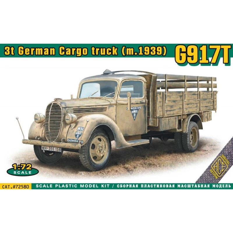 ACE G917T 3t German Cargo Truck (mod.1939) Model Kit 3 ACE G917T 3t German Cargo Truck (mod.1939) Model Kit