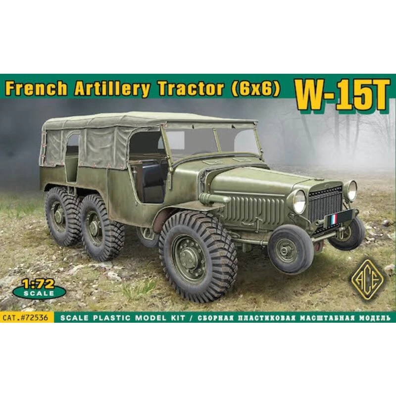 ACE W-15T French WWII 6x6 Artillery Tractor Model Kit 3 ACE W-15T French WWII 6x6 Artillery Tractor Model Kit