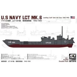 AFV Club U.S. Navy LCT MK.6 Landing Craft Tank 501 Class 1943-1945 Model Kit