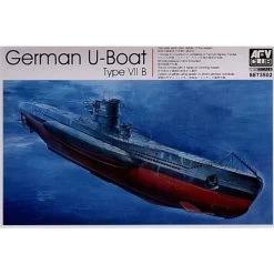 AFV Club U-Boat Type VIIB With Optional Etched Hand Rails And Choice Of Conning Towers Model Kit