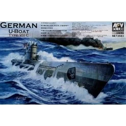 AFV Club U-Boat Type VIIC Includes Optional Etched Hand Rails Model Kit