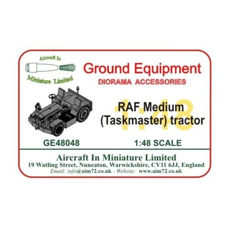 RAF Medium (Taskmaster) Tractor. For More Information On This Product, Please Click Link To Go To The Aircraft In Miniature Web 3 RAF Medium (Taskmaster) Tractor. For More Information On This Product, Please Click Link To Go To The Aircraft In Miniature Web
