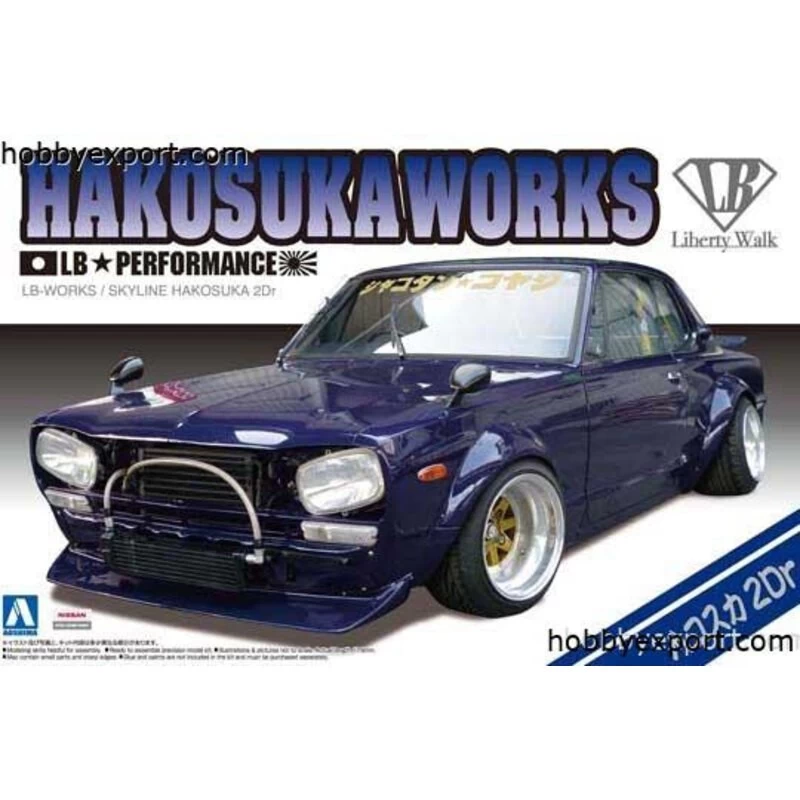 Aoshima Nissan Skyline Model Kit 3 Aoshima Nissan Skyline Model Kit