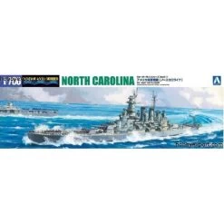 Aoshima U.s. Navy Battleship Uss North Carolina Bb55 1944 Model Kit
