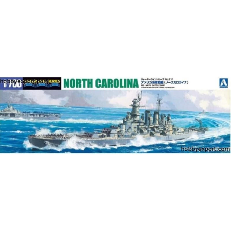 Aoshima U.s. Navy Battleship Uss North Carolina Bb55 1944 Model Kit 3 Aoshima U.s. Navy Battleship Uss North Carolina Bb55 1944 Model Kit