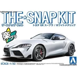 Aoshima Toyota Gb Supra White Metallic Snap Kit Model Kit