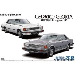 Aoshima Nissan P430 Cedric And Gloria 4ht 280e Brougham 1982 Model Kit