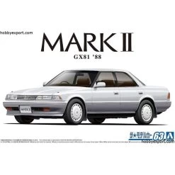 Aoshima Toyota Gx81 Mark Ii 2.0 Grande Twincam 24 1988 Model Kit