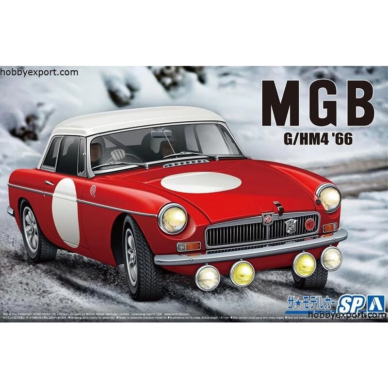 Aoshima Blmc G.hm4 Mg.b Club Rally Version 1966 Model Kit 3 Aoshima Blmc G.hm4 Mg.b Club Rally Version 1966 Model Kit