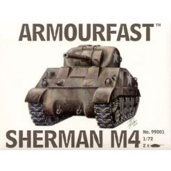 Sherman M4 Medium Tank: The Pack Includes 2 Snap Together Tank Kits Model Kit