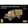 M.B. L1500 Wehrmacht Light Truck 4x4, With Canvas Top. Includes P/e Exterior Fret, Alternative Resin Parts (wheels & Canvas Top)
