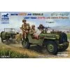 BRITISH RECCE AND SIGNALS LIGHT TRUCK (2 KITS) With CREWS Model Kit
