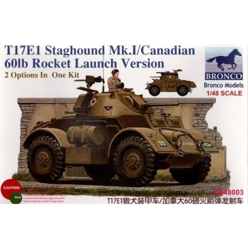 T17E1 Staghound Mk. I (Late Production) With 60lb Rocket Model Kit 3 T17E1 Staghound Mk. I (Late Production) With 60lb Rocket Model Kit