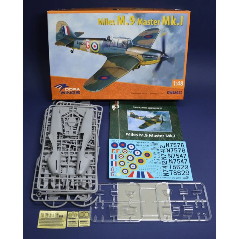 Miles Master Mk.I Includes 150 Injection Plastic Parts, 22 Photo-etched Parts, Masks For Clear Parts. The Decal Consist Of 4 Opt 5 Miles Master Mk.I Includes 150 Injection Plastic Parts, 22 Photo-etched Parts, Masks For Clear Parts. The Decal Consist Of 4 Opt - Image 3