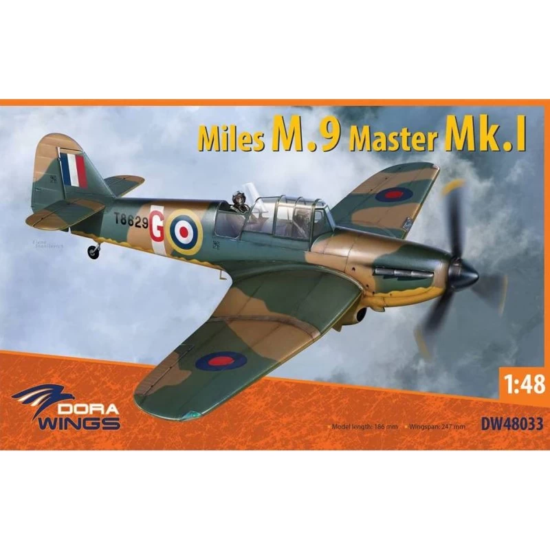 Miles Master Mk.I Includes 150 Injection Plastic Parts, 22 Photo-etched Parts, Masks For Clear Parts. The Decal Consist Of 4 Opt 3 Miles Master Mk.I Includes 150 Injection Plastic Parts, 22 Photo-etched Parts, Masks For Clear Parts. The Decal Consist Of 4 Opt
