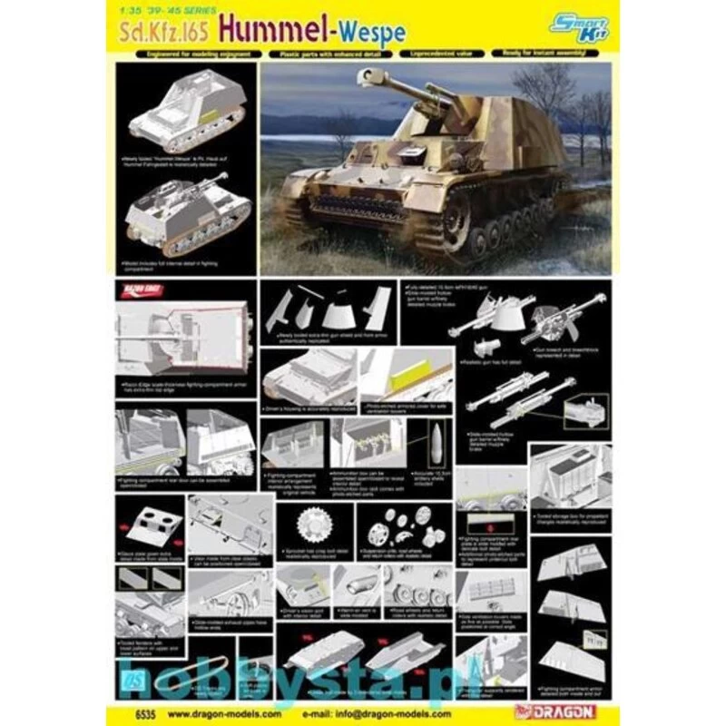 Dragon Hummel Wespe Model Kit 5 Dragon Hummel Wespe Model Kit - Image 3