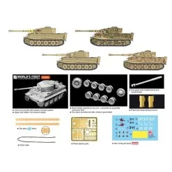 Dragon Tiger I Mid Production With Zimmerit Model Kit -Professional Model Toy Store dragon dn7251 tiger i mid production with zimmerit 1