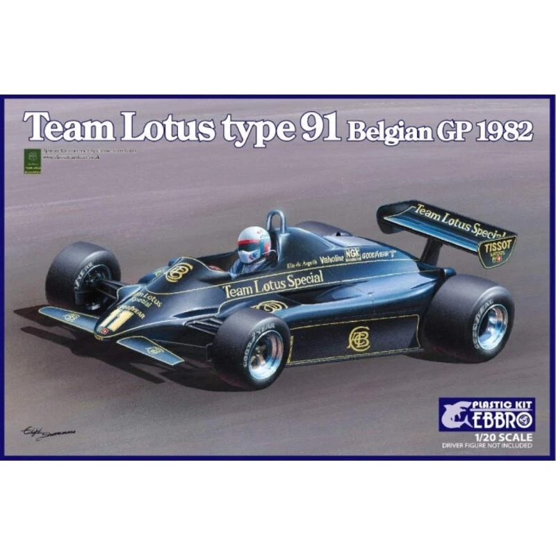 Team Lotus Type 91 Belgian GP 1982 Model Kit 3 Team Lotus Type 91 Belgian GP 1982 Model Kit