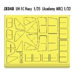 Eduard Bell UH-1C Huey (designed To Be Assembled With Model Kits From Academy And MRC) (made From Yellow Kabuki Tape Produced In Japan)