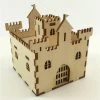 Model Castle Fort Money Box Wooden Building Model Kit