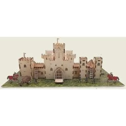 Medieval Castle Wooden Kit 1:72 Building Model Kit -Professional Model Toy Store esprit maquette km1001 medieval castle wooden kit 1 72 3