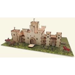 Medieval Castle Wooden Kit 1:72 Building Model Kit -Professional Model Toy Store esprit maquette km1001 medieval castle wooden kit 1 72 4