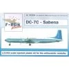 Douglas DC-7C. Decals Sabena Model Kit 2 Douglas DC-7C. Decals Sabena Model Kit -Professional Model Toy Store f rsin frp3999 douglas dc 7c decals sabena
