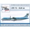 Atr Atr-72 Klm Uk Model Kit 1 Atr Atr-72 Klm Uk Model Kit -Professional Model Toy Store f rsin frp4030 atr atr 72 klm uk