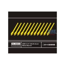 WW II 14'/45(35.6cm) Metal Barrel Model Kit