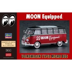 Hasegawa VW Bus Type 2 Bus Moon Model Kit -Professional Model Toy Store hasegawa 20524 vw bus type 2 bus moon 3