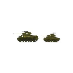 Hasegawa Plastic Tank Models M4A3E8 Sherman And M24 Chaffee 1:72 Model Kit