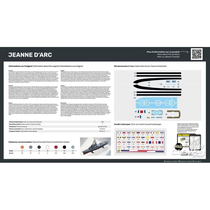 Heller STARTER KIT Jeanne D'Arc Model Kit 6 Heller STARTER KIT Jeanne D'Arc Model Kit - Image 4