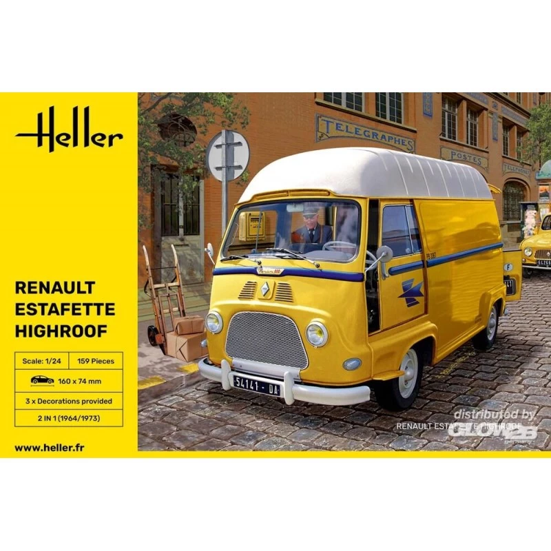 Heller Estafette High Roof Model Kit 5 Heller Estafette High Roof Model Kit - Image 3