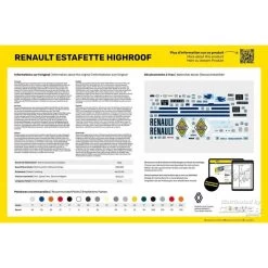 Heller Estafette High Roof Model Kit 9 Heller Estafette High Roof Model Kit -Professional Model Toy Store heller 1000807400 estafette high roof 3