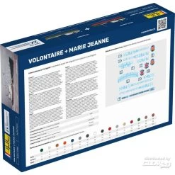 Heller VOLONTAIRE MARIE + MARIE JEANNE Twin Set Model Kit 9 Heller VOLONTAIRE MARIE + MARIE JEANNE Twin Set Model Kit -Professional Model Toy Store heller 1000856040 volontaire marie marie jeanne twin set 1