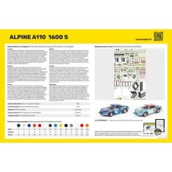Heller Alpine A110 1600S The Main Characteristics Of This Car Are The Use Of A Beam Frame And A Glass / Polyester Shell Originally Manu -Professional Model Toy Store heller he80745 alpine a110 1600s the main characteristics of this car 1 3