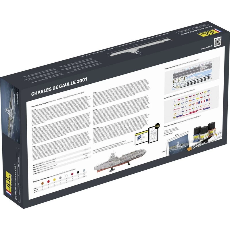 Heller 1:400 Charles De Gaulle Aircraf Carrier Model Kit 5 Heller 1:400 Charles De Gaulle Aircraf Carrier Model Kit - Image 3
