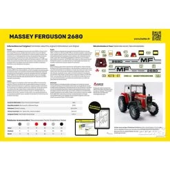 Heller Starter Kit Massey-ferguson 2680 Model Kit -Professional Model Toy Store heller hell57402 starter kit massey ferguson 2680 3