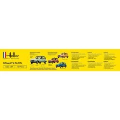 Heller Renault 4l Model Kit -Professional Model Toy Store heller hell80759 renault 4l 4