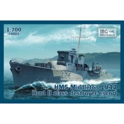 HMS Middleton 1943 Hunt II Class Destroyer Escort Model Kit