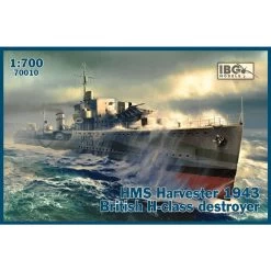 HMS Harvester 1943 British H-class Destroyer Model Kit