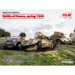 ICM Battle Of France, Spring 1940 (Panhard 178 AMD-35,FCM 36,Laffly V15T) Model Kit