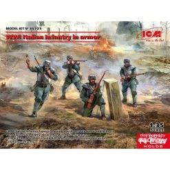 ICM WWI Italian Infantry In Armor Model Kit