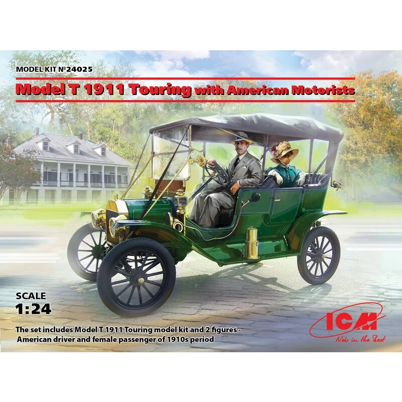 ICM Model T 1911 Touring With American Motorists Model Kit 3 ICM Model T 1911 Touring With American Motorists Model Kit