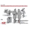 WWII German Luftwaffe Pilots And Ground Personnel In Winter Uniform (5 Figures) 1/48 - ICM M48086