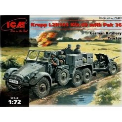 ICM Krupp L2H143 Kfz.69 Artillery Tractor & PaK 36 Gun Model Kit