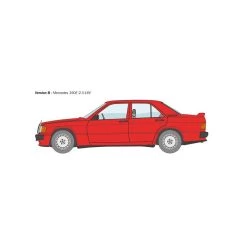 Italeri Mercedes 190 E 2.3 16V Model Kit -Professional Model Toy Store italeri i3624 mercedes 190 e 2 3 16v 2