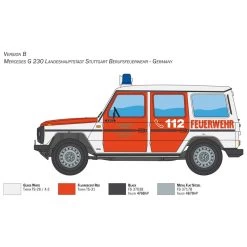 Italeri Mercedes G230 Fire Brigade Model Kit -Professional Model Toy Store italeri i3663 mercedes g230 fire brigade 5