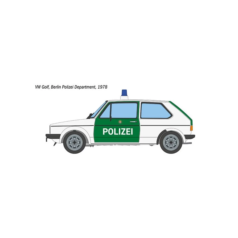 Italeri VW Golf POLIZEI Model Kit 4 Italeri VW Golf POLIZEI Model Kit - Image 2
